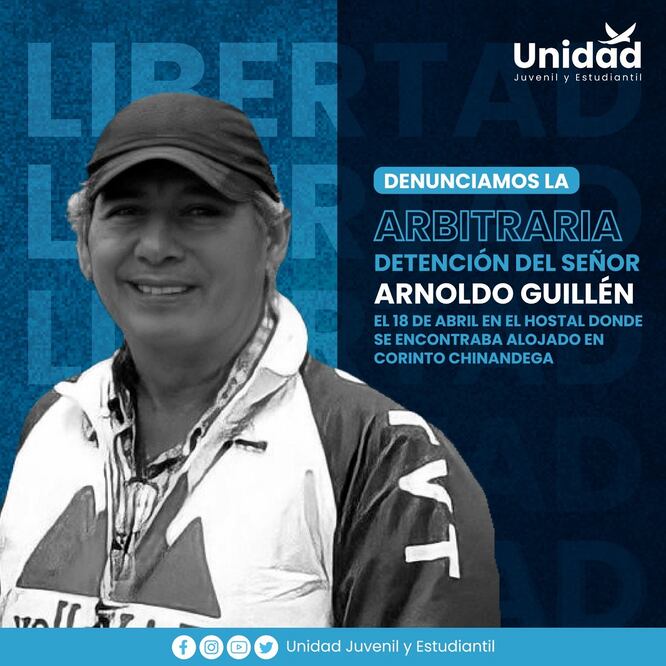 Las fotografías del arquitecto mexicano-nicaragüense Arnoldo Guillén, detenido por el régimen gobernante de Nicaragua, proliferaron esta semana en redes sociales para exigir su liberación. Foto: Twitter