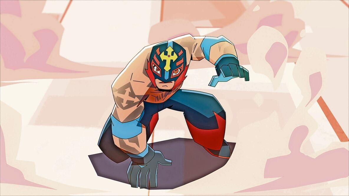 La serie Rey Mysterio vs. La Oscuridad es la nueva apuesta animada. Foto: Warner Bros / Discovery