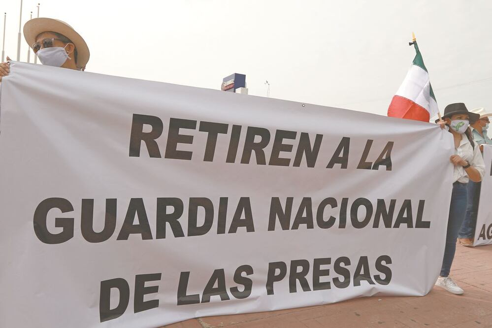 Agricultores de Delicias protestaron por la extracción de agua en La Boquilla. ARCHIVO EL UNIVERSAL