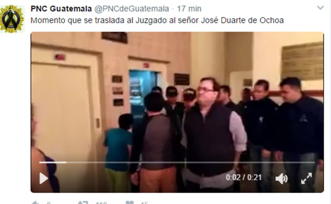 Foto: Tomada de video @PNCdeGuatemala
