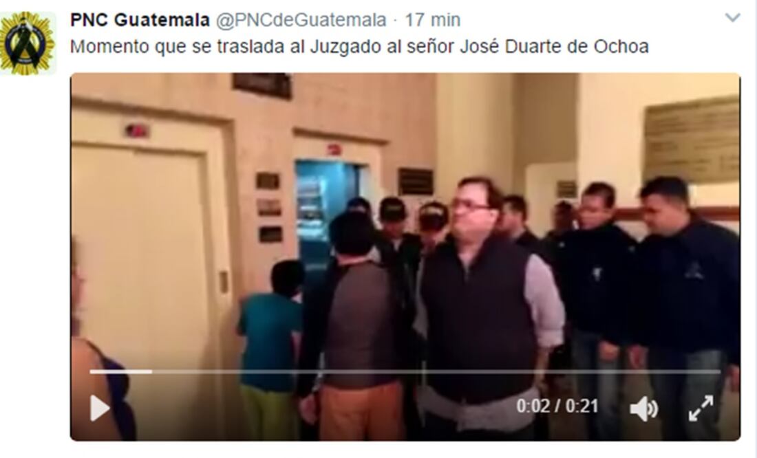 Foto: Tomada de video @PNCdeGuatemala