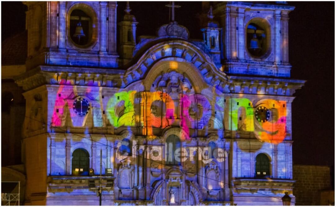 En Cusco Epson ofreció un  show de mapping