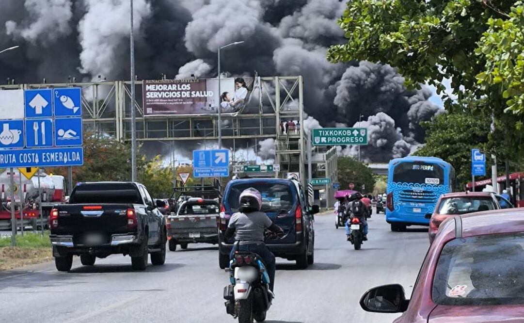 Poco antes de las 3 de la tarde, el espectacular incendio fue controlado por el equipo de bomberos de la SSP. Foto: Especial