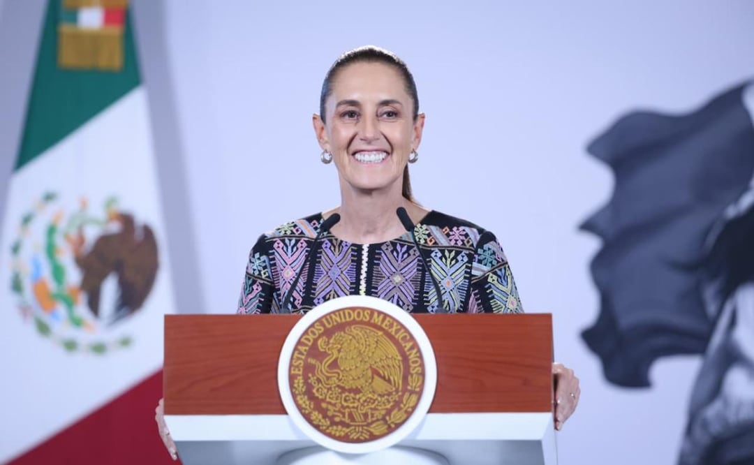 Presidenta Claudia Sheinbaum Pardo durante su conferencia de prensa “La Mañanera del Pueblo” desde Palacio Nacional (10/09/2026). Foto: Luis Camacho / EL UNIVERSAL