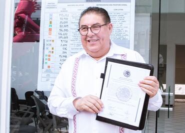 Víctor Mercado recibe constancia de mayoría como senador electo de Morena con más de 544 mil votos en Morelos