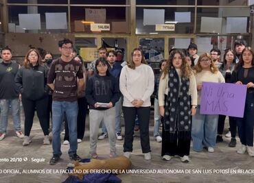 Estudiantes toman las instalaciones de la Facultad de Derecho de la UASLP por caso de abuso sexual