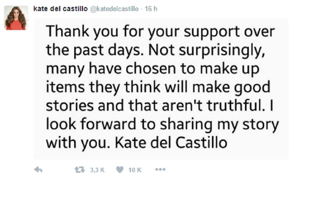 (Photo: screenshot taken from Kate del Castillo's Twitter account)