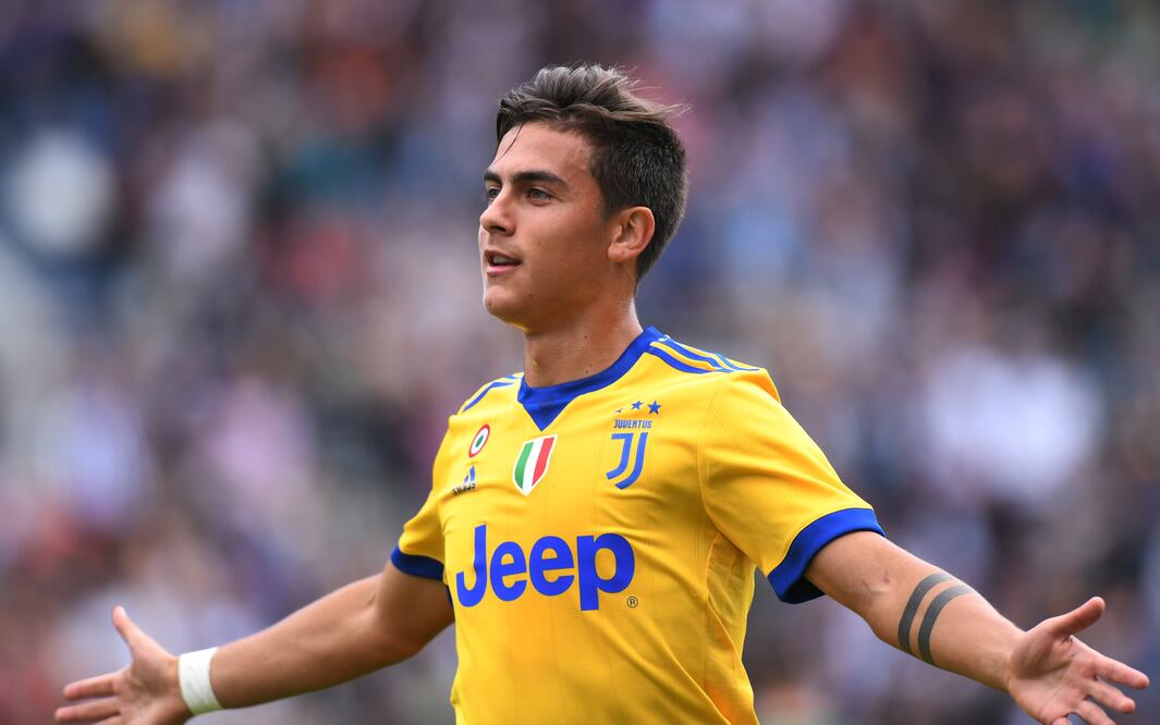 Reuters. Dybala festejando el triunfo de la Juventus