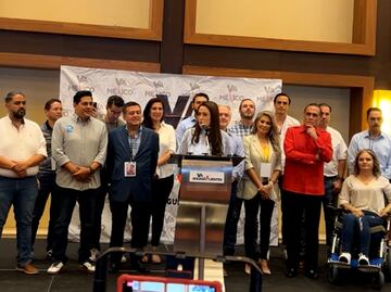 Tere Jiménez se declara ganadora en la elección para la gubernatura de Aguascalientes