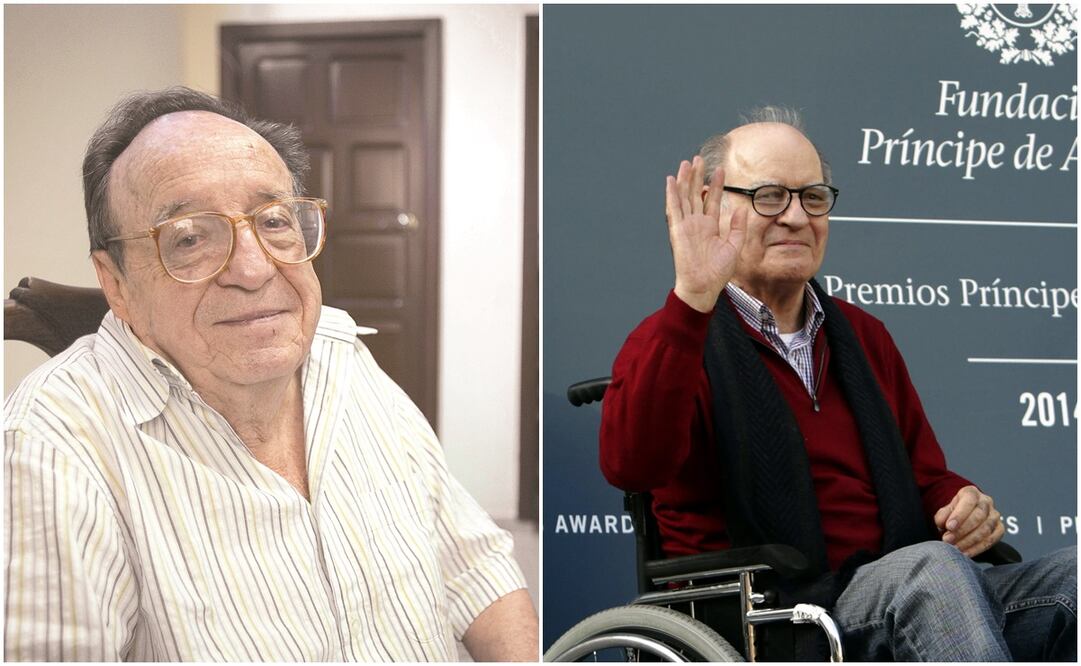 Chespirito y Quino. Fotos: Archivo y EFE