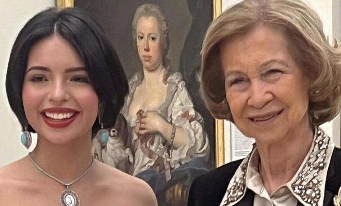 Ángela Aguilar y la reina Sofía de España. Foto: Instagram @angela_aguilar_