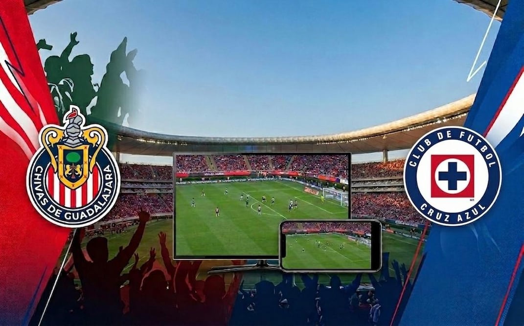 Así podrás ver el partido de Chivas vs Cruz Azul. Foto: IA
