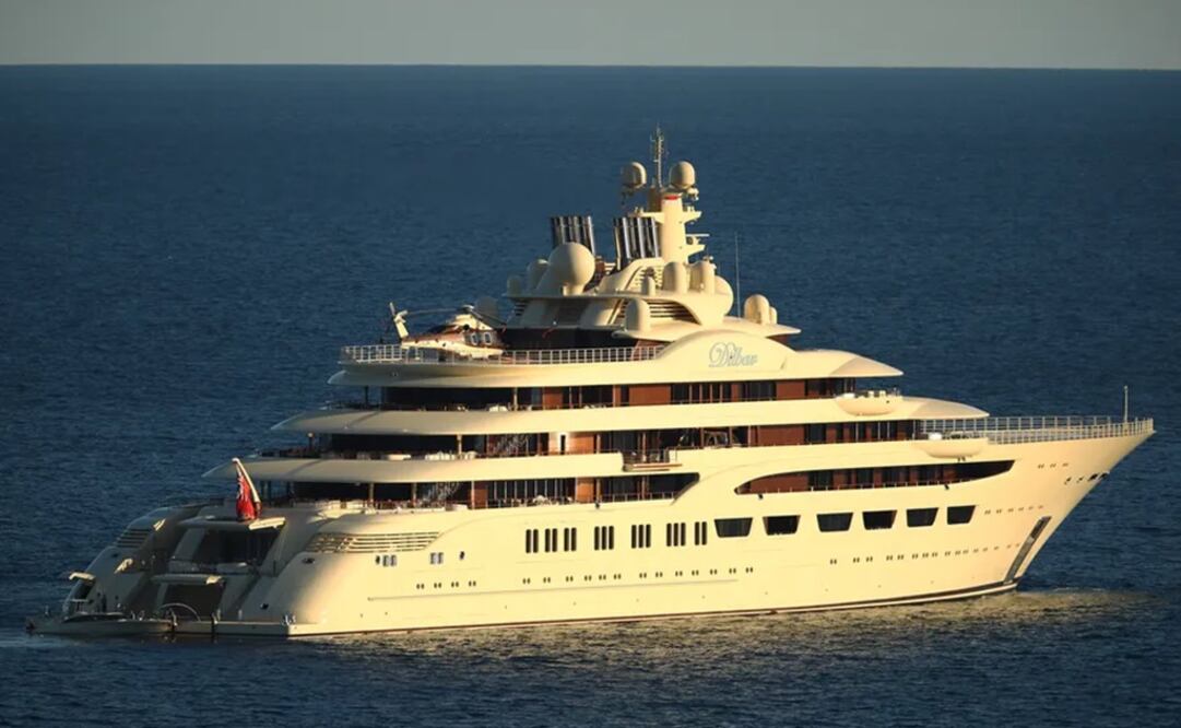 El Dilbar, de Alisher Usmanov, es el yate más grande del mundo. Foto: Getty Images Europe