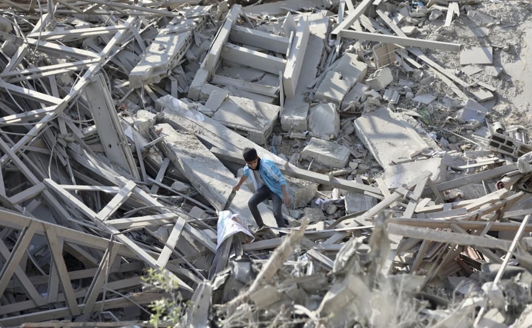 La destrucción en Ciudad Gaza, Franja de Gaza, el 10 de febrero de 2024. Foto: AP