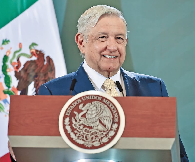El presidente Andrés Manuel López Obrador dijo que se buscará la cooperación internacional para el bienestar y la paz; no queremos, señaló, que nos den armamento como en gobiernos anteriores. Foto: PRESIDENCIA