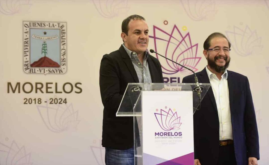 Cuauhtémoc Blanco junto a Hugo Eric Flores, entonces Delegado Federal para los Programas de Bienestar Social en Morelos. 4 de diciembre 2018/ Foto: @cuauhtemocb10