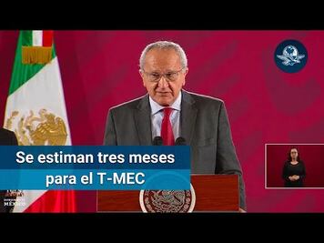 Seade: Estamos en el umbral de la aprobación del T-MEC