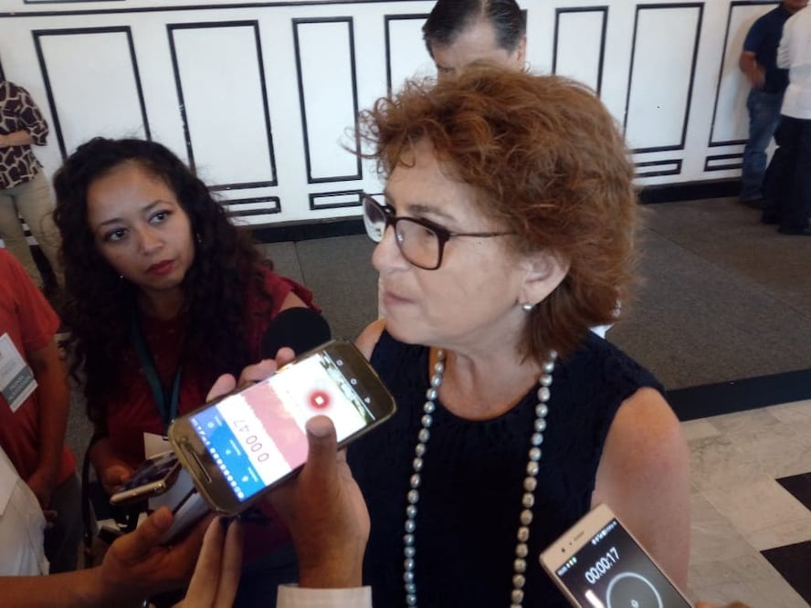 La nueva secretaria General de gobierno de Yucatán, María Fritz Sierra dij que "los tres poderes lo único que quieren es trabajar por el bien de Yucatán". Foto: Cuauhtémoc Moreno Cabrera