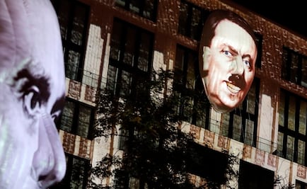 Rostro de Adolf Hitler sobrecoge en Berlín