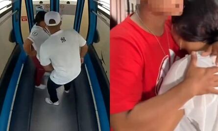 Reaparece pareja que sostenía relaciones en teleférico: revelan drama que viven y buscarán reparar su nombre