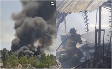 Se incendia bodega de pirotecnia en Chimalhuacán; bomberos controlan el siniestro
