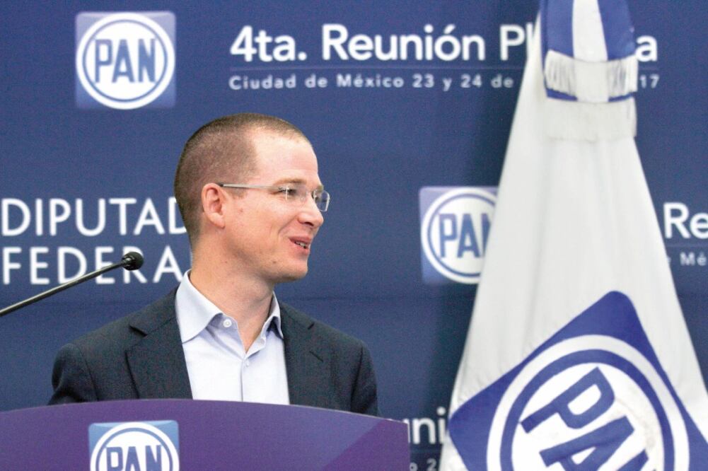 El dirigente nacional del PAN, Ricardo Anaya, informó que dialoga con los aspirantes de su partido a la candidatura por la gubernatura del Edomex. (ARCHIVO EL UNIVERSAL)