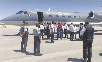 A mantenimiento, avión de Guardia Nacional en que viajó Adán López