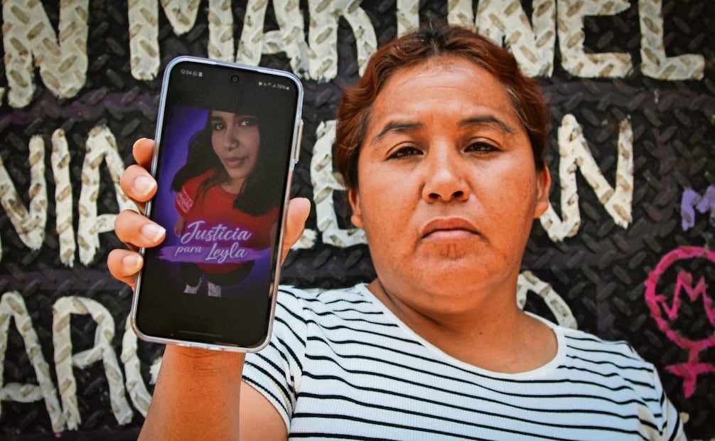 Carmen Becerra, madre de Leyla Montserrat, asesinada por dos adolescentes de 13 y 15 años, en Sonoyta, Sonora, pidió apoyo de otras madres para manifestarse en CDMX. Foto: Brenda Martinez/EL UNIVERSAL
