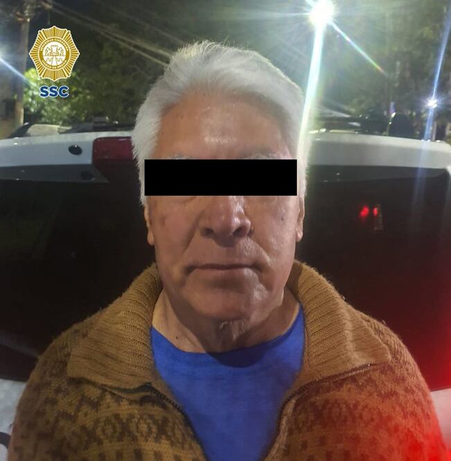 La detención se llevó a cabo cuando los uniformados realizaban recorridos de seguridad en calles de la colonia Romero de Terreros, Coyoacán. Foto: cortesía SSC 