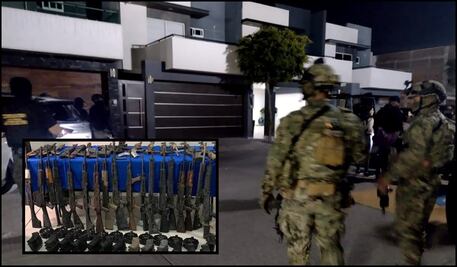 Asegura Marina arsenal en Culiacan a la facción de “Los Chapitos” del Cártel de Sinaloa