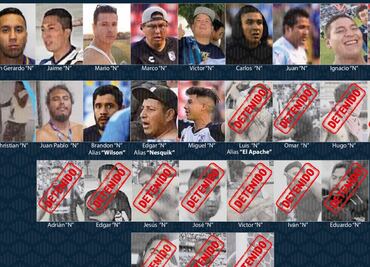 Uno por uno, los 14 agresores que faltan por detener de la golpiza en el estadio Corregidora