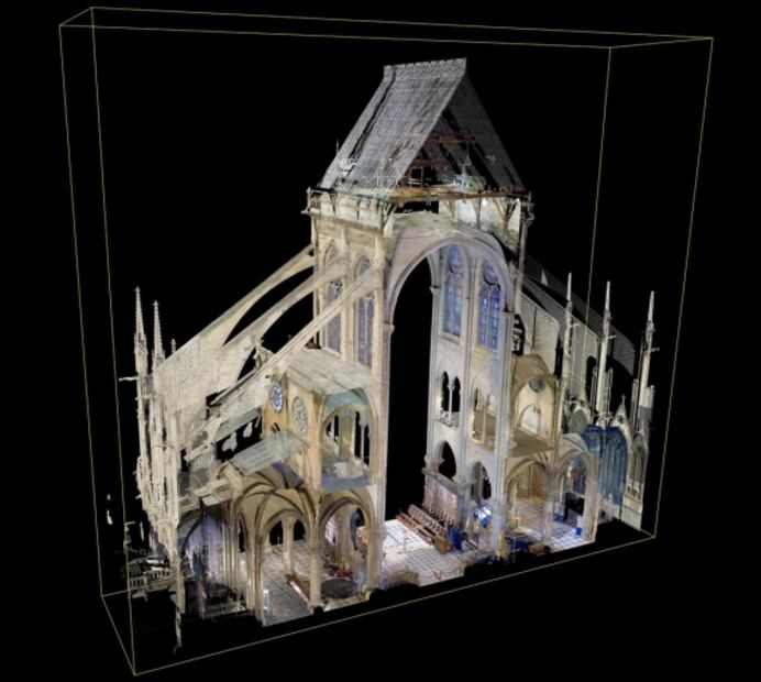 El modelo 3D más exacto de Notre Dame espera en EU