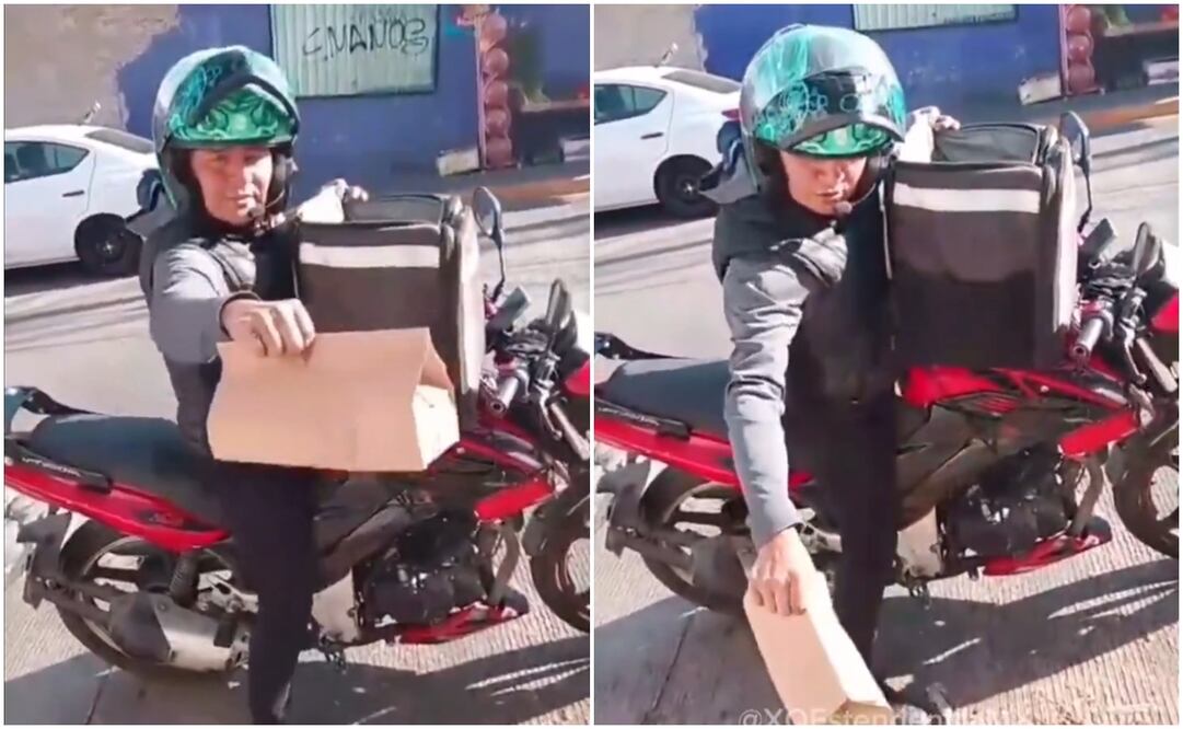 Mujer se queja de repartidor de app tras no recibir su comida en las manos; video genera debate en redes