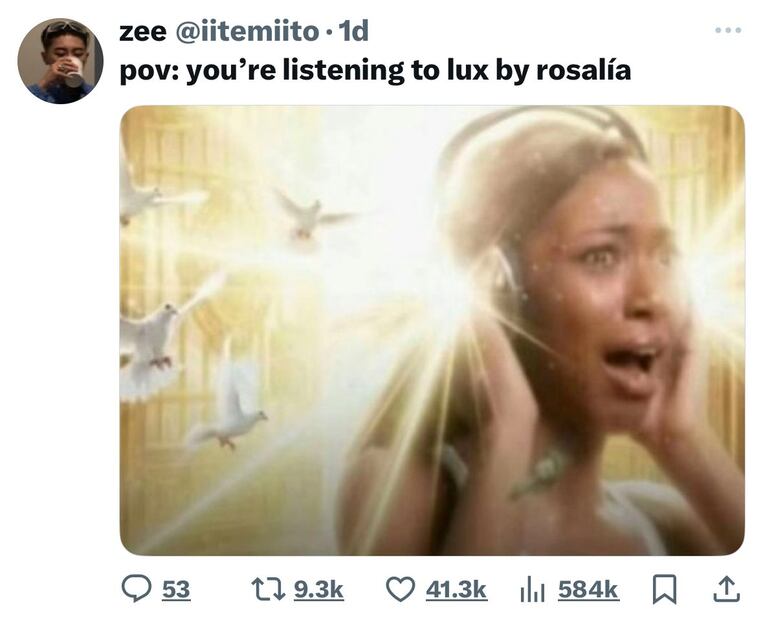 Usuarios reaccionan con memes al nuevo álbum de Rosalía. Foto: Redes Sociales