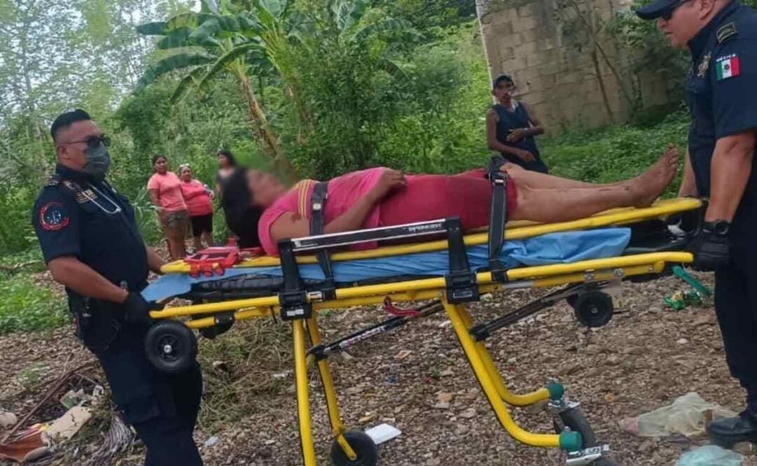 Una mujer del municipio de Cacalchén, Yucatán se lanzó a un pozo y fue rescatada con vida. Foto: Especial
