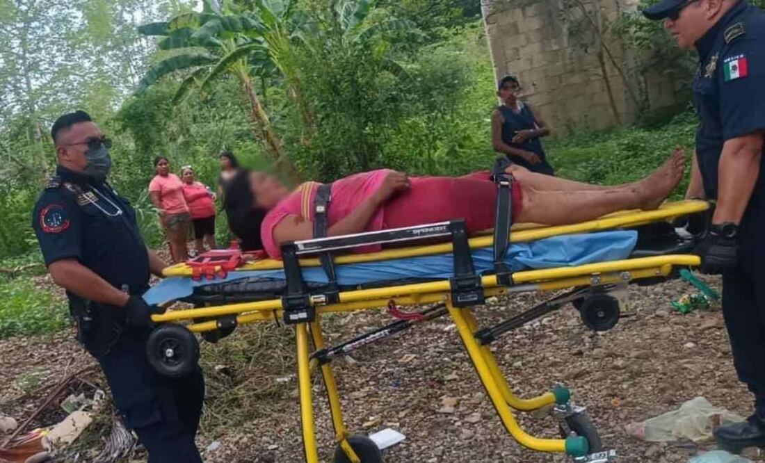 Una mujer del municipio de Cacalchén, Yucatán se lanzó a un pozo y fue rescatada con vida. Foto: Especial