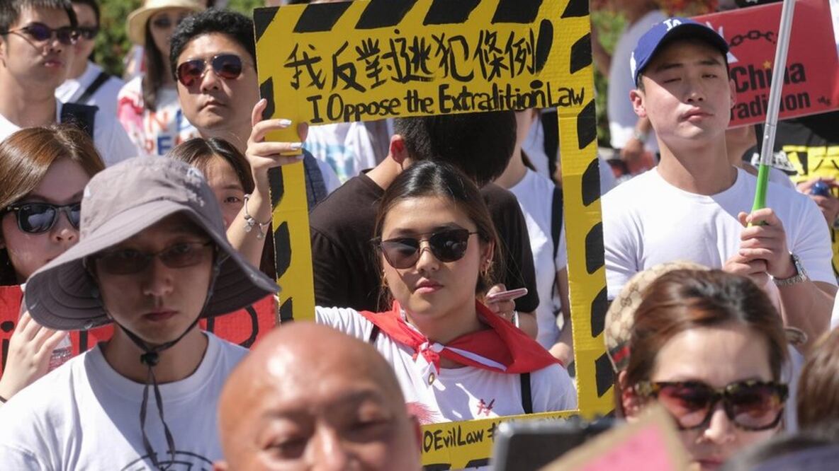 Hong Kong vivió el domingo una jornada de intensas protestas (Foto: AFP)