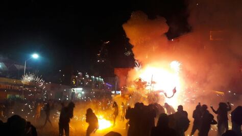 Reportan 549 lesionados tras quema de toritos en Tultepec