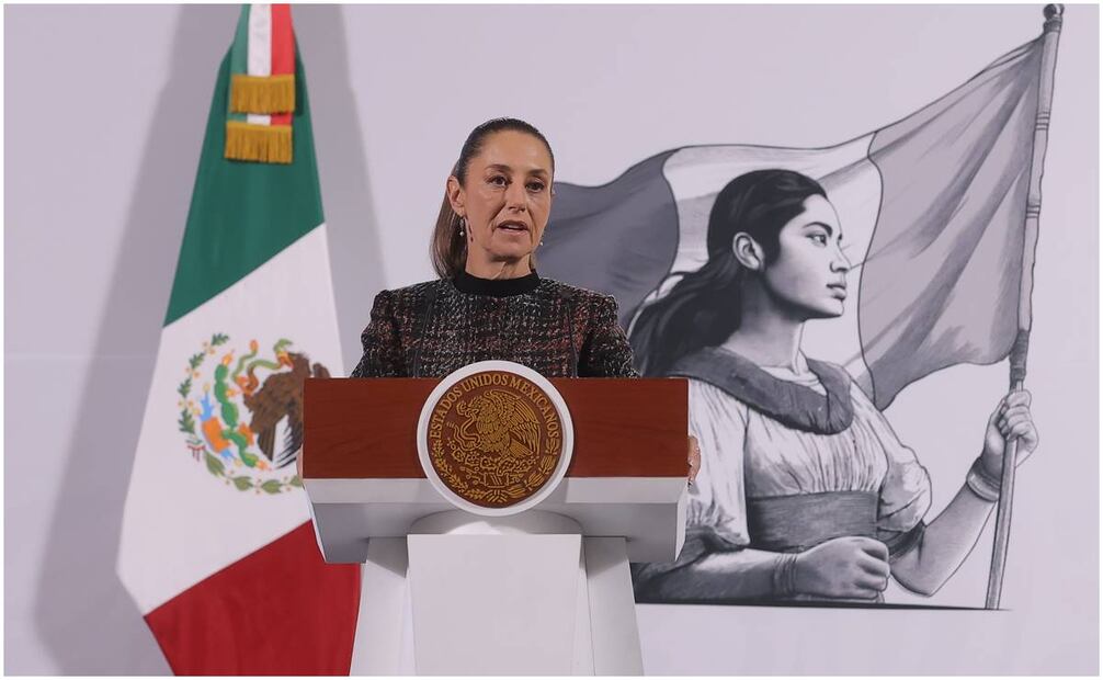 La presidenta de México, Claudia Sheinbaum Pardo, mencionó que los homicidios en el país se han reducido y la estimación de septiembre de 2024 a la fecha es una reducción mayor al 15% desde que entró a la Presidencia de México. Foto: Gabriel Pano / EL UNIVERSAL