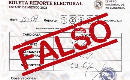 FakeNews: Centro Nacional de Inteligencia no genera "boletas de reporte electoral"