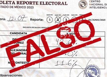 FakeNews: Centro Nacional de Inteligencia no genera "boletas de reporte electoral"