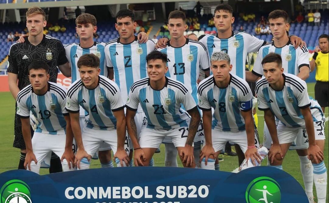 La Selección Argentina sub 20 en Colombia / Foto: Especiales