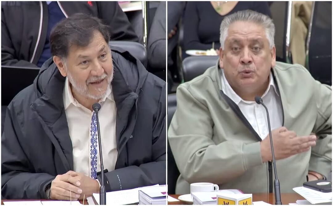 Guadalupe Acosta Naranjo y Gerardo Fernández Noroña. Foto: INE