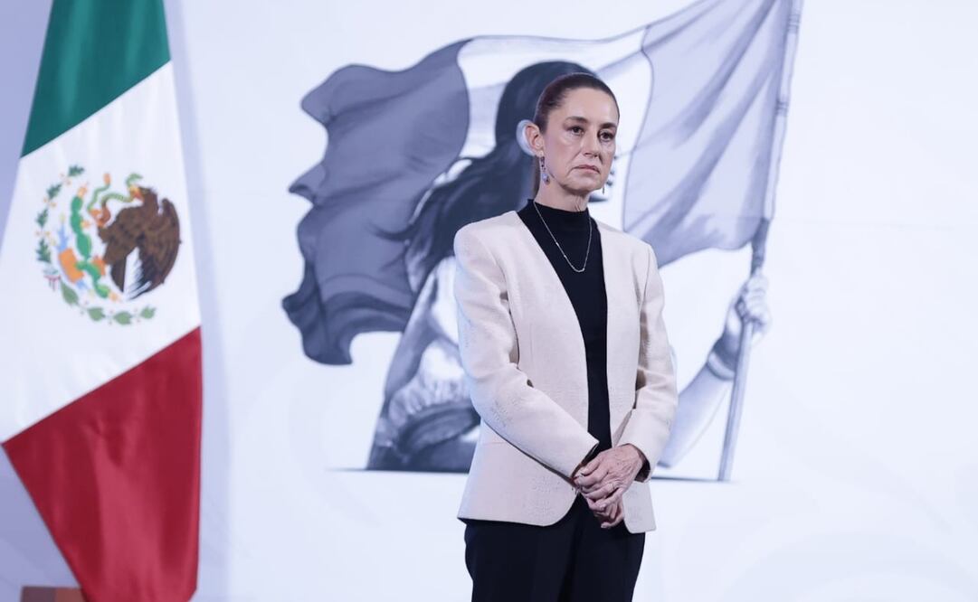 Claudia Sheinbaum en su conferecia matutina del 12 de febrero de 2025. Foto: Fernanda Rojas/ EL UNIVERSAL