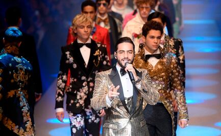 Maluma se sube a cantar a la pasarela de Dolce & Gabbana