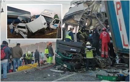 Choque múltiple en la Toluca- Naucalpan; reportan muertos y decenas de heridos, FOTOS