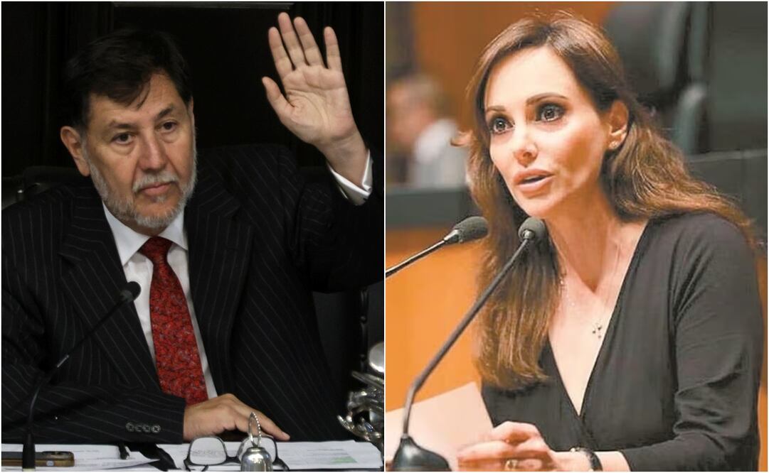 Gerardo Fernández Noroña y Lilly Téllez. Foto: Especial