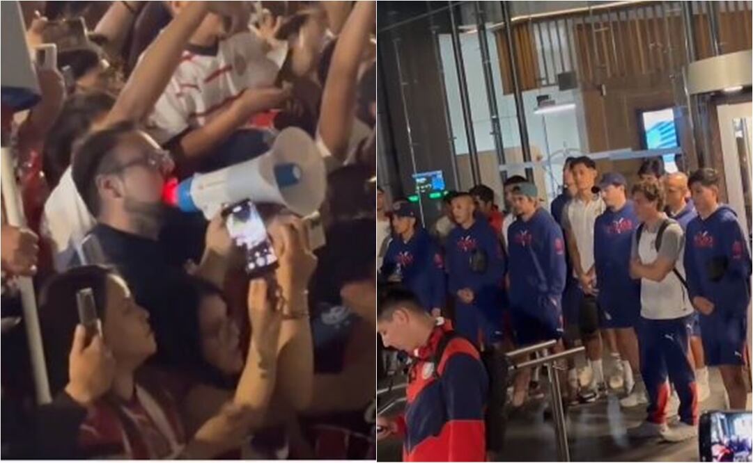 Afición de Chivas visita al equipo en su hotel de concentración. FOTO: Captura de video