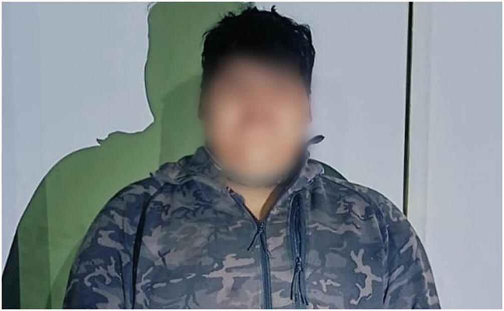 Detenido en Apaseo el Alto, Guanajuato (23/01/2025). Foto: Especial