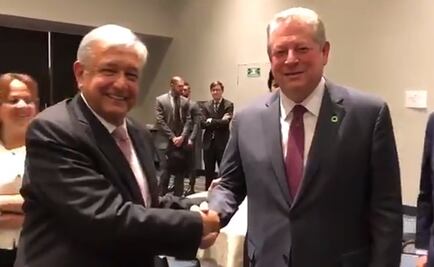 ​AMLO se reúne con Al Gore; Ebrard traduce conversación